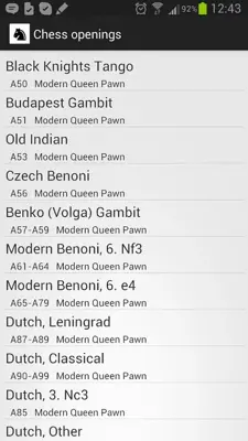 Chess openings android App screenshot 2